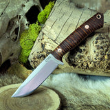 Prototype Artemis EDC - Stacked Leather - Red Liners - Mosaic Pins