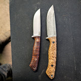 Prototype Artemis EDC - Stacked Leather - Red Liners - Mosaic Pins