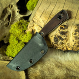 Beartooth Necker Preorder Andrew Arnette - Matte Stonewash - Brown Leather Fixed Scales