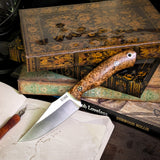 Catalyst - Black Ash Burl - Black Canvas Micarta Liners - Mosaic Pins