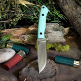 ARTEMIS EDC - Tiffany Blue G10 - Black Canvas Liners - Black Pins