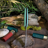 ARTEMIS EDC - Tiffany Blue G10 - Black Canvas Liners - Black Pins