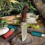 ARTEMIS EDC - Stacked Leather - White Liners - Mosaic Pins