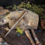 Orso - Black Ash Burl - Black Canvas Micarta Liners - Mosiac Pins