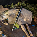 Orso Scandi - Black Canvas Micarta - Aluminum Pins