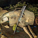 Orso - White Pine Cone - Black Canvas Liners - Black Pins