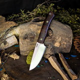 Orso - Stacked Leather- Orange Liners - Mosaic Pins