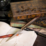 Catalyst -Green Canvas Micarta - Red liners - Mosaic Pins