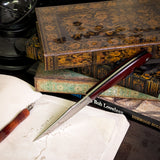 Catalyst - Red Linen Micarta - Black Canvas Micarta Liners - Black Pins