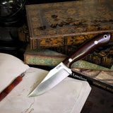 Catalyst - Vintage Burgundy Canvas Micarta - White Liners - White Pins