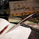 Catalyst - Vintage Burgundy Canvas Micarta - White Liners - White Pins