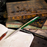 Catalyst - Shamrock Dymalux - Natural Canvas Micarta Liners - Natural canvas pins