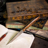 Catalyst - Black Ash Burl - Black Canvas Micarta Liners - Mosaic Pins