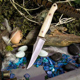 Kingfisher - Smooth Camel Bone - Thick Red Liners - Mosaic Pins