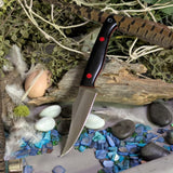 Kingfisher - Black Richlite - Red liners - Red Pins