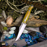 Kingfisher - Orange and green Glow Cell - Day Glo Liners - Aluminum Pins