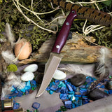 Kingfisher - Redstone Richlite - Black Canvas Micarta Liners - Aluminum pins