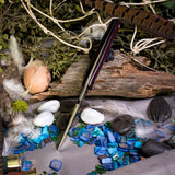 Kingfisher - Redstone Richlite - Black Canvas Micarta Liners - Aluminum pins