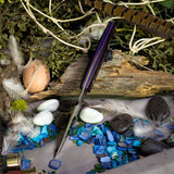 Kingfisher - Bloodstone Richlite - Purple Liners - Aluminum pins