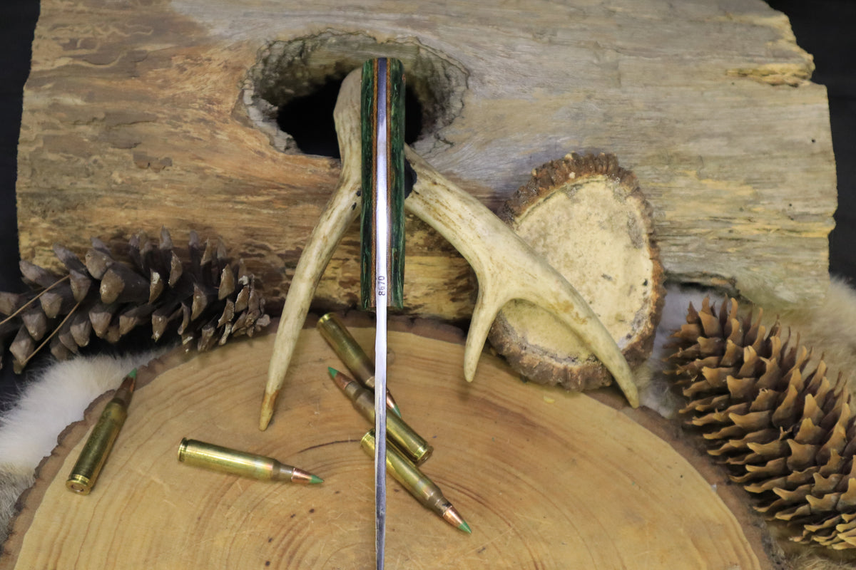 Hand Forged Ranger - Verdant OSBurl – 7Forge Knives