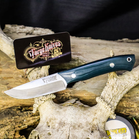 Drop Point 10 Custom Drop Point - Green G10 – 7Forge Knives