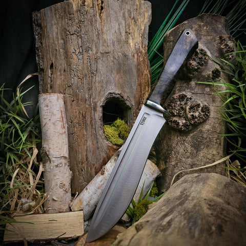 Prototype Highwater Bowie - Spalted maple - Black Canvas Liners - Black Pins
