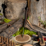 ARTEMIS EDC - Stacked Leather - Black Canvas Liners - Mosaic Pins