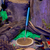 ARTEMIS EDC - Bora Bora Blue - Blue Glow Liners - Black Pins