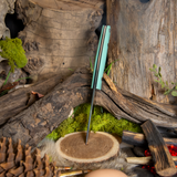 ARTEMIS EDC - Tiffany Blue G10 - Black Canvas Liners - Black Pins