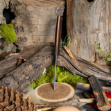 ARTEMIS EDC -Maroon Linen Micarta - Natural Canvas Liners - Natural Canvas Pins