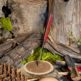 ARTEMIS EDC - Red Linen Micarta - Black Canvas Liners - Black Pins