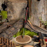 ARTEMIS EDC - Black Richlite - Red Liners - Red Pins