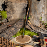 ARTEMIS EDC - Black Canvas Micarta - Natural Canvas Liners - Aluminum Pins