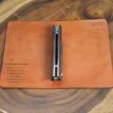 Artemis Folder Prototype - Desert Ironwood - Titanium Liners and Clip