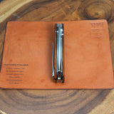 Artemis Folder Prototype - Desert Ironwood - Titanium Liners and Clip