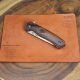 Artemis Folder Prototype - Desert Ironwood - Titanium Liners and Clip