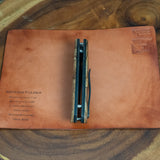 Artemis Trapper Folder Prototype - Spalted Hackberry - Black Canvas Liners - Black Titanium Liners and Clip