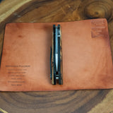 Artemis Trapper Folder Prototype - Spalted Hackberry - Black Canvas Liners - Black Titanium Liners and Clip