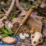 Classic Drop Point Hunter - Jigged Bone - Black Canvas Liners - Mosaic pins