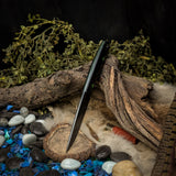 Fennec - Black Canvas Micarta - Toxic Green Liners - Toxic Green Pins