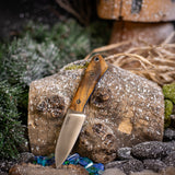 Gnome - Spalted Hackberry - Blue Liners - Mosaic Pins