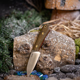Gnome - Green Canvas Micarta - Red Liners - Brass Pins