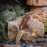 Gnome - Red Maple Richlite - Natural Canvas Liners - Brass Pins