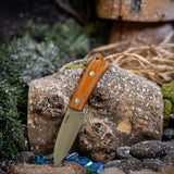 Gnome - Natural Canvas Micarta - Aluminum Pins