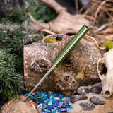 Custom Forged Wyrm - Black and Green G10 - Black Pins