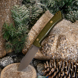 Mini Trapper - Green Linen - Black Canvas Liners - Brass Pins