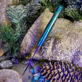 Polaris - Starry Night GCarta - Teal Glow Liners - Brass Pins