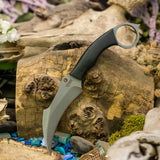 Custom Karambit - Black Paper Micarta - Black pins