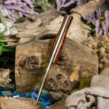 Custom Clip Point Hunter - Desert ironwood - Black Canvas Liners - Mosaic Pins