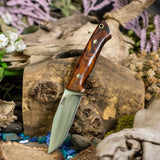 Custom Clip Point Hunter - Desert ironwood - Black Canvas Liners - Mosaic Pins
